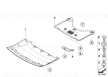 07146981767 - Piulita(clema tabla) - Seria 3 E46, Seria 5 E60 - de la 01.12.1997 - Original BMW Group - BavAUTO