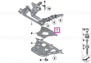 07147234212 - Blind rivet - BMW - Seria 7 F01, Seria 7 F01 LCI - de la 01.09.2008 - Original BMW Group - BavAUTO