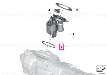 07147372818 - O-ring - BMW - X2 F39, Seria 2 F45 - de la 02.12.2013 - Original BMW Group - BavAUTO