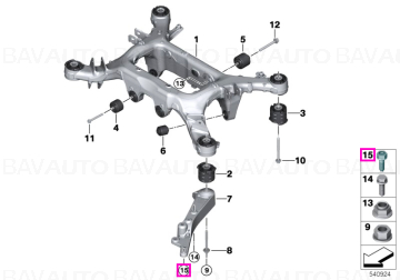 Surub multifunctional, M12x1.5x40 ZNS3 - BMW Seria 2 G87 M2, Seria 3 G80 G81 M3, Seria 4 G82 G83 M4, Seria 5 G90 G99 M5