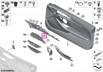 07149459832 - Spring nut - BMW - Seria 8 F91, Seria 8 F92 - de la 02.07.2018 - Original BMW Group - BavAUTO