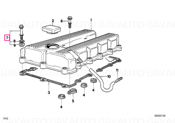 11127568809 - Surub M6X42,5 - CMSP, Seria 3 E30 - de la 01.07.1989 - Original BMW Group - BavAUTO