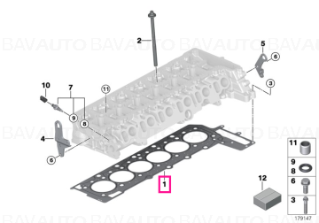 11127809755 - Cylinder head gasket asbestos-free 1-LOCH          - Original BMW