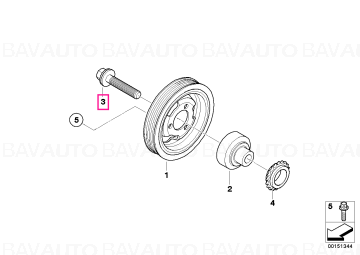 11217616164 - Hex Bolt M14X70 12.9 - BMW - Mini - Seria 1 F20, Seria 1 F20 LCI - de la 01.09.2006 - Original BMW - Mini Gr…