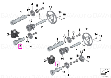 11318394096 - Cama admisie dreapta - BMW Motorrad - K50, K51 - de la 01.08.2018 - Original BMW Motorrad Group - BavAUTO