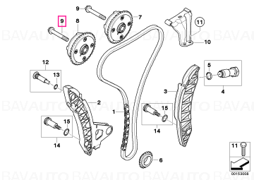11367536087 - Surub M10X1X52 - BMW - Mini - Seria 1 F20, Seria 1 F20 LCI - de la 01.09.2006 - Original BMW - Mini Group - …