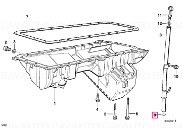 11431740045 - O-ring (garnitura) 19,5X3 - BMW - CMSP, Seria 5 E12 - de la 01.08.1968 - Original BMW Group - BavAUTO