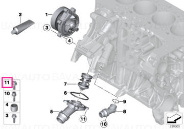 11518512449 - Hexagon screw with flange M6X16-ZNS3 - BMW - Mini - X5 E70 LCI, X6 E71 - de la 01.03.2010 - Original BMW - M…