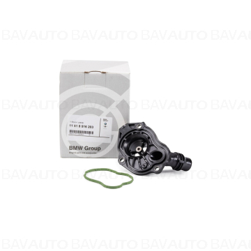11518516203 - Carcasa termostat lichid racire - BMW Seria 1 F20 F21, Seria 2 F22, Seria 3 E90 E91 E92 E93 F30 F31 F34, Seria 4 F32 F33 F34, Seria 5 F07 F10 F11, X1 E84, X3 F25, X5 F15 - Original BMW