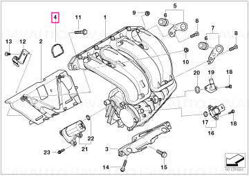 11617530703 - Set garnituri profil - BMW - Seria 3 E46, Seria 5 E60 LCI - de la 01.04.2001 - Original BMW Group - BavAUTO