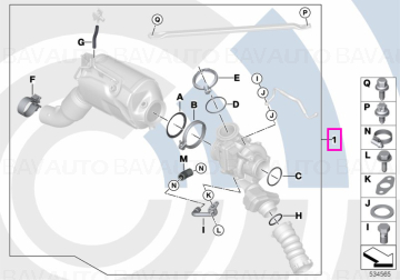 Set elemente montaj turbina, Kit Value Parts - BMW Seria 3 F30 F31 F34