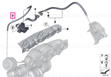 11657570642 - Vacuum hose - Original BMW