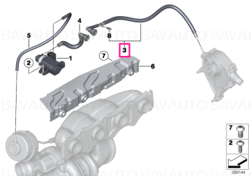 11657607726 - Vacuum hose - Original BMW