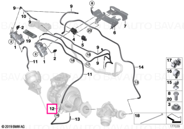 11657803012 - Piesă conexiune D=4MM - BMW - Seria 5 E60 LCI, Seria 5 E61 LCI - de la 01.08.2006 - Original BMW Group - Bav…
