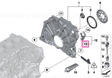 11668509223 - Tubing support - BMW - X5 E70 LCI, X6 E71 - de la 01.09.2009 - Original BMW Group - BavAUTO