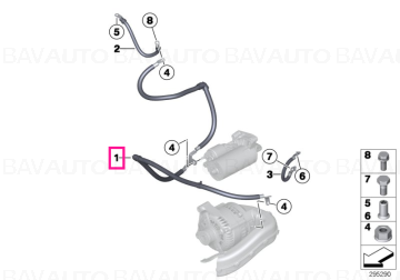 12428577239 - Cable alternator-starter-base B+ - Original BMW