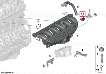 12527549033 - Carcasă soclu universal 4-POLIG - BMW - Seria 5 E60, Seria 5 E60 LCI - de la 03.03.2003 - Original BMW Group…