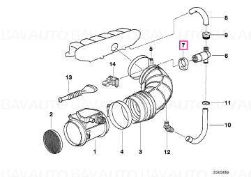13411726552 - Bracket idle adjuster - BMW - Seria 5 E34, Seria 3 E36 - de la 01.01.1989 - Original BMW Group - BavAUTO