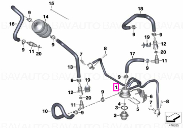 Distribuitor combustibil - BMW Motorrad K27 (R 1200 R)