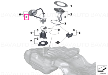 16117188567 - Inel O-ring - BMW - Seria 7 F01, Seria 7 F01 LCI - de la 01.09.2008 - Original BMW Group - BavAUTO
