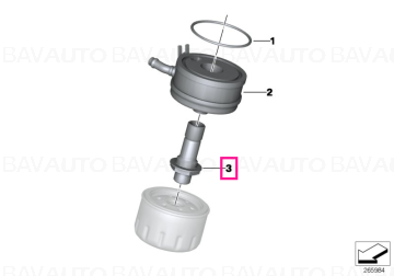 17217729503 - Connector oil filter - Original BMW Motorrad