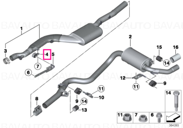 18208570668 - Rubber mounting - Original BMW