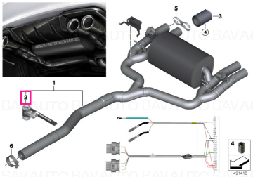 18302445006 - Telecomanda  sistemul clapetei de evacuare "BMW M Performance" - BMW F87, F87N - Original BMW M Performance