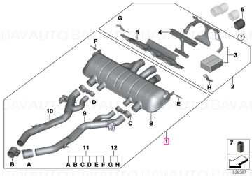 Sistem evacuare "BMW M Performance" - BMW Seria 3 G80, Seria 4 G82 G83