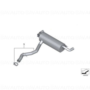 18302464496 - Toba de esapament "BMW M Performance" - BMW G20, G20N, G22, G23, G26 - Original BMW M Performance
