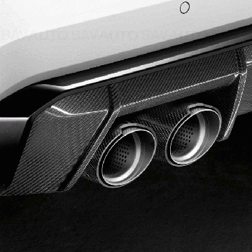 Ornament toba Carbon, stanga "BMW M Performance" - BMW Seria 2 G87, Seria 3 G80 G81, Seria 4 G82 G83