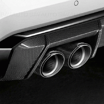 18305A291B7 - Ornament toba Carbon, stanga "BMW M Performance" - BMW Seria 2 G87, Seria 3 G80 G81, Seria 4 G82 G83 - Original BMW M Performance
