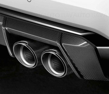 18305A291B8 - Ornament toba Carbon, dreapta "BMW M Performance" - BMW Seria 2 G87, Seria 3 G80 G81, Seria 4 G82 G83 - Original BMW M Performance