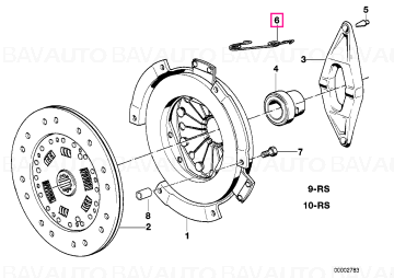 21517570284 - Clema ambreiaj - BMW - CMSP, Seria 8 E31 - de la 05.01.1987 - Original BMW Group - BavAUTO
