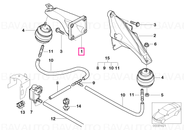 22111092426 - ENGINE CARR - Original BMW