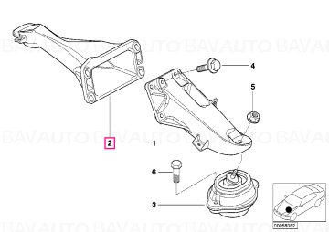 22111097000 - Spprtg brckt - Original BMW
