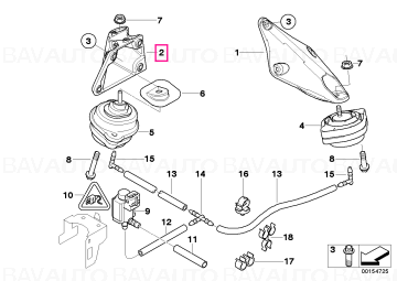22113417614 - Spprtg brckt - Original BMW