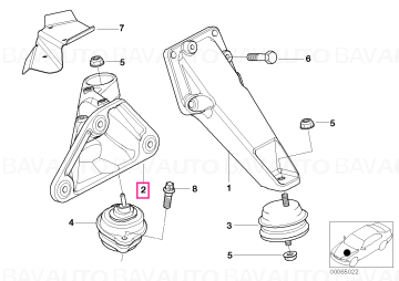 22116750852 - Supporting bracket right  - Original BMW