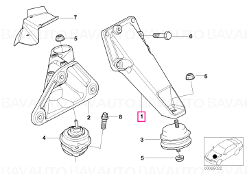 22116750853 - Spprtg brckt - Original BMW