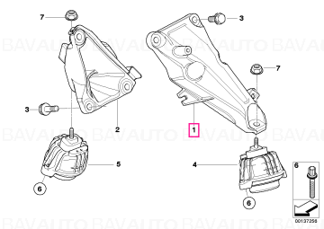 22116760307 - Element fixare/ brida - Original BMW