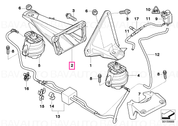 22116763218 - ENGINE CARR - Original BMW