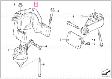 22116763252 - Spprtg brckt - Original BMW