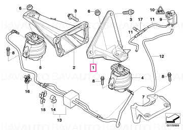22116769153 - Spprtg brckt - Original BMW