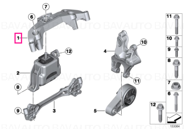 22116772032 - Engine supporting bracket  - Original BMW