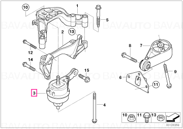 22116778612 - Tampon motor - Original BMW