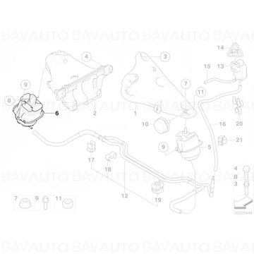 22116857520 -  Tampon motor, dreapta - BMW X5 E70 F15, X6 E71 F16	 - Original BMW