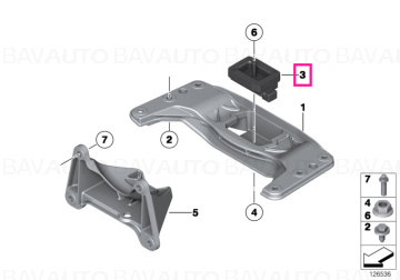 22316770289 - Tampon suport c.vite - Original BMW