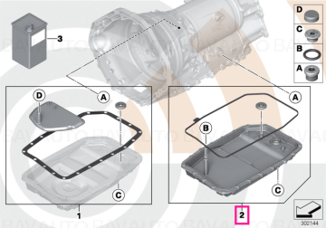 24115A13115 - Kit baie ulei cutie de viteze automata cu filtru BMW - Original BMW