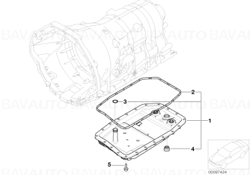 24152333907 - Kit baie ulei, cutie viteze automata - BMW Seria 1 E81 E82 E87 E88, Seria 3 E90 E91 E92 E93, Seria 5 E60 E61, Seria 6 E63 E64, Seria 7 E65 E66, X1 E84, X3 E83, X5 E70, X6 E71, Z4 E85 E86 E89 - tip GA6HP-19Z (ZF 6HP19) - Original BMW