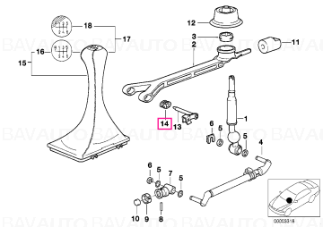 25117507695 - Bucsa timonerie L=26MM/SCHWARZ - BMW - Seria 8 E31, Seria 7 E32 - de la 01.01.1989 - Original BMW Group - Ba…