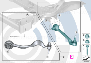 Set reparatie brat suspensie, punte fata, stanga, Kit Value Parts - BMW iX3 G08, X3 G01 G08, X4 G02